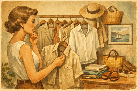 Capsule Wardrobe With Linen Staples