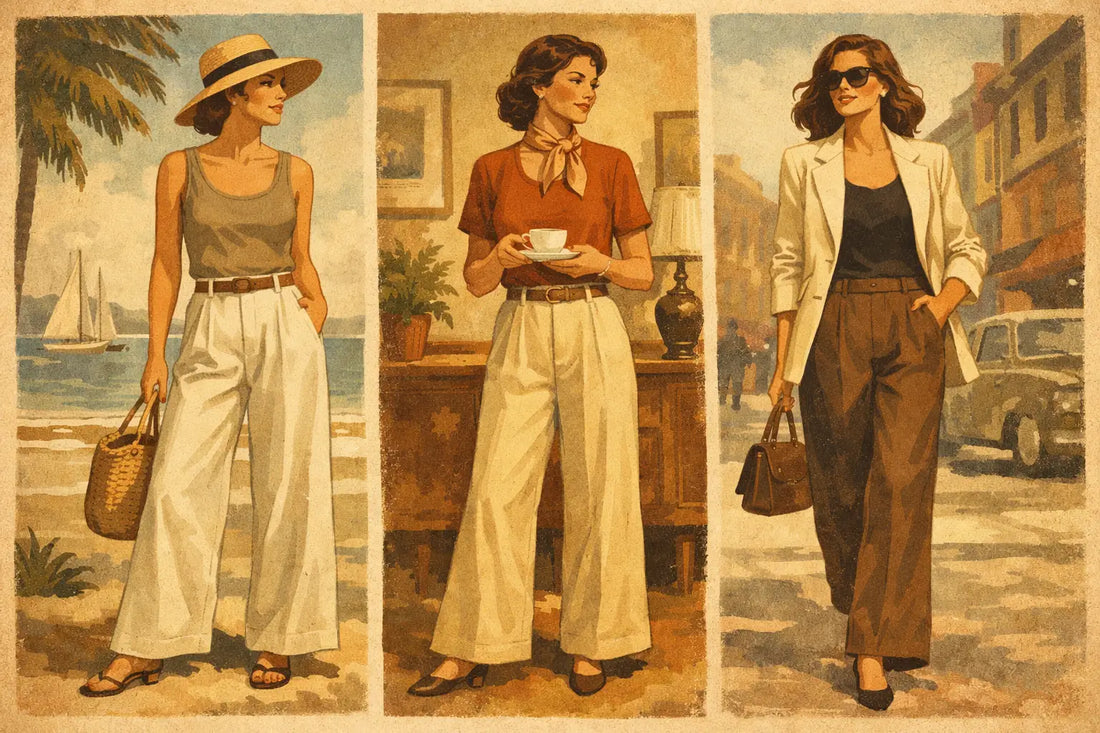 Linen Wide Leg Trousers Outfit Ideas