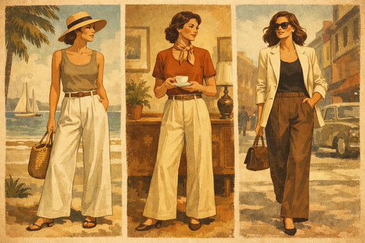 Linen Wide Leg Trousers Outfit Ideas