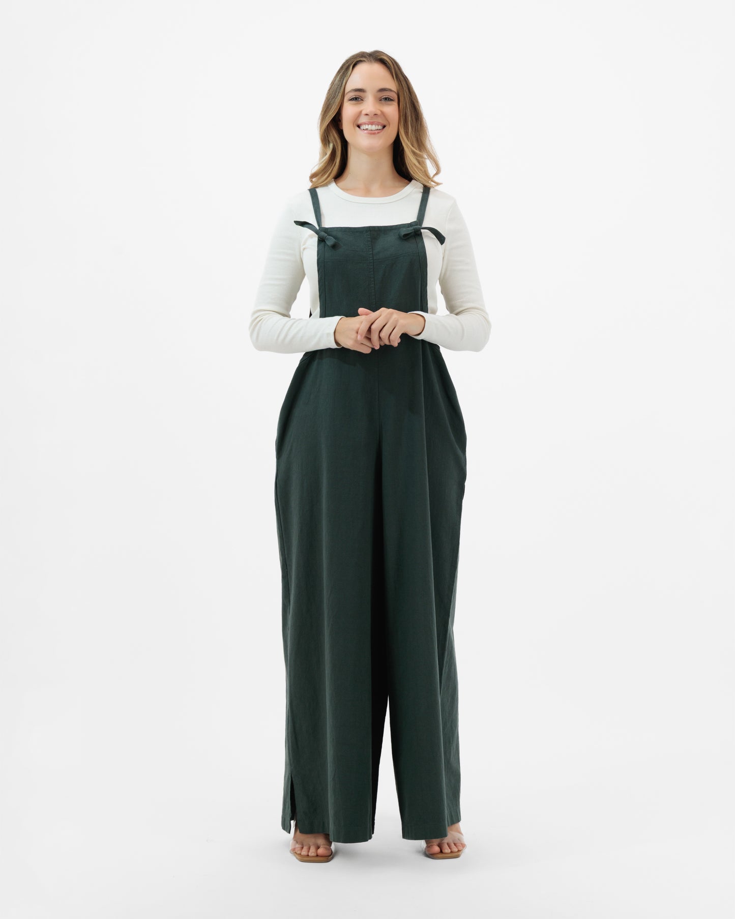 Laelia - Relaxed Linen Wide-Leg Jumpsuit