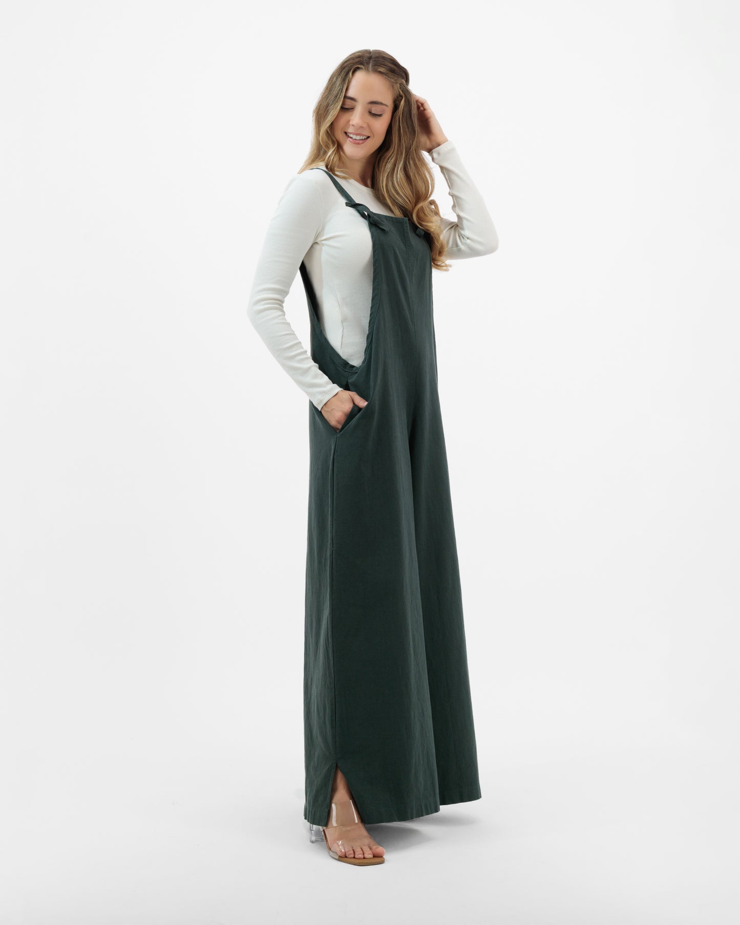 Laelia - Relaxed Linen Wide-Leg Jumpsuit