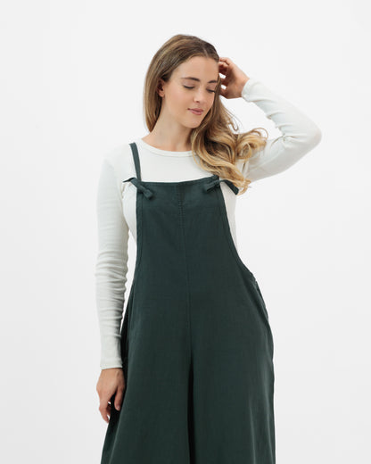 Laelia - Relaxed Linen Wide-Leg Jumpsuit