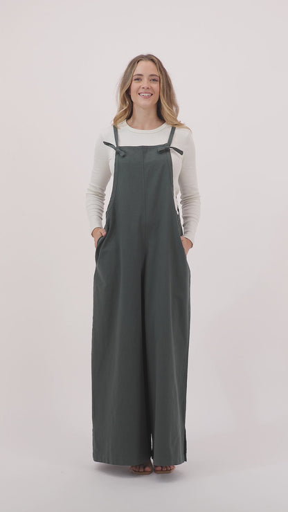 Laelia - Relaxed Linen Wide-Leg Jumpsuit